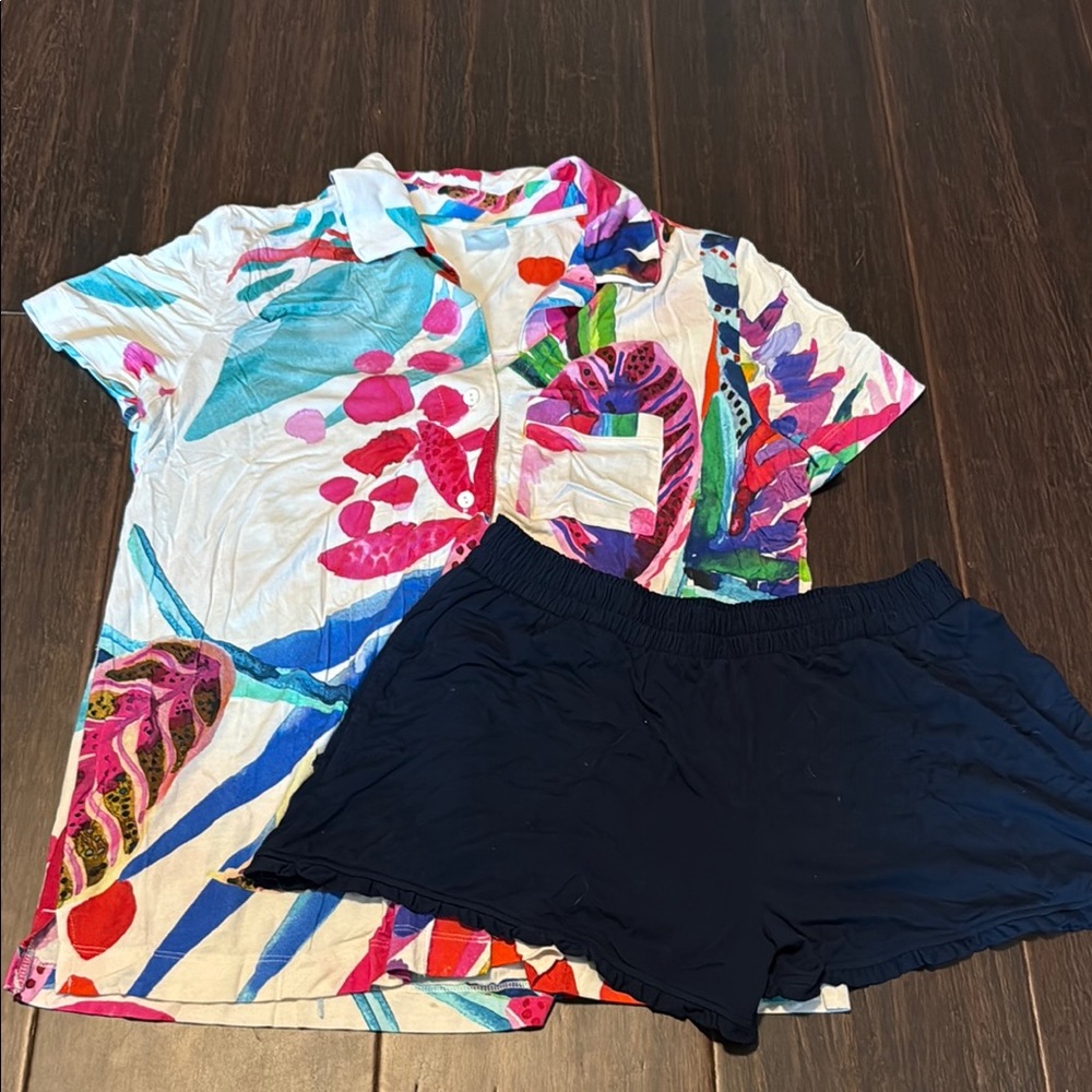 Soma Colorful Floral Pajama Set
